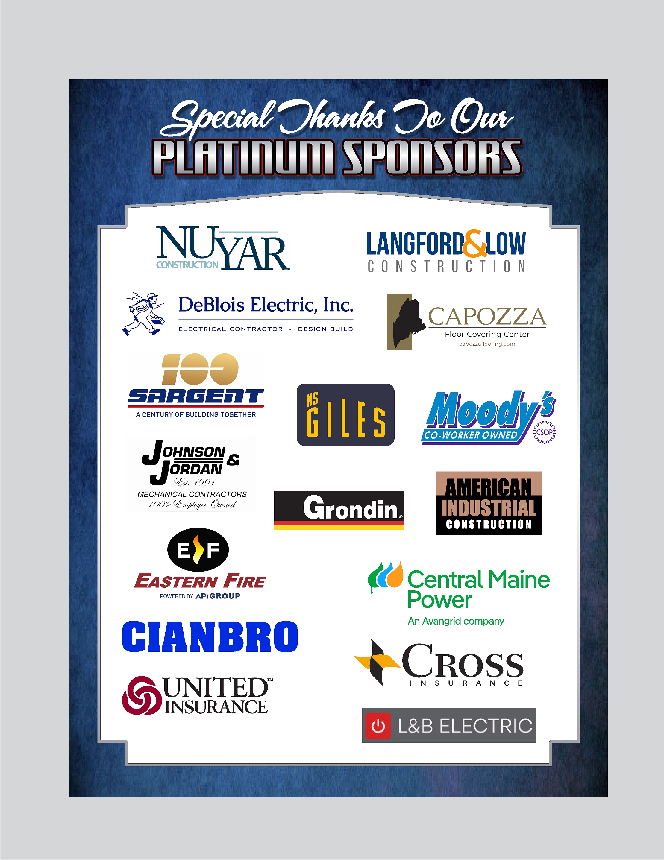 Approved 2026 Craft Championship- Platinum Sponsor Sign
